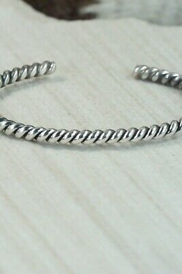 Navajo Sterling Silver Bracelet - Elaine Tahe