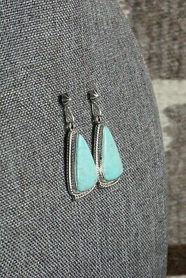 Turquoise and Sterling Silver Earrings - Sharon McCarthy