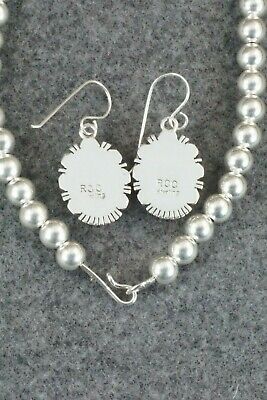 Spiny Oyster & Sterling Silver Necklace and Earrings - Richard Curley