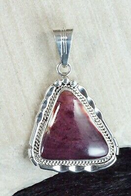 Spiny Oyster and Sterling Silver Pendant - Samuel Yellowhair