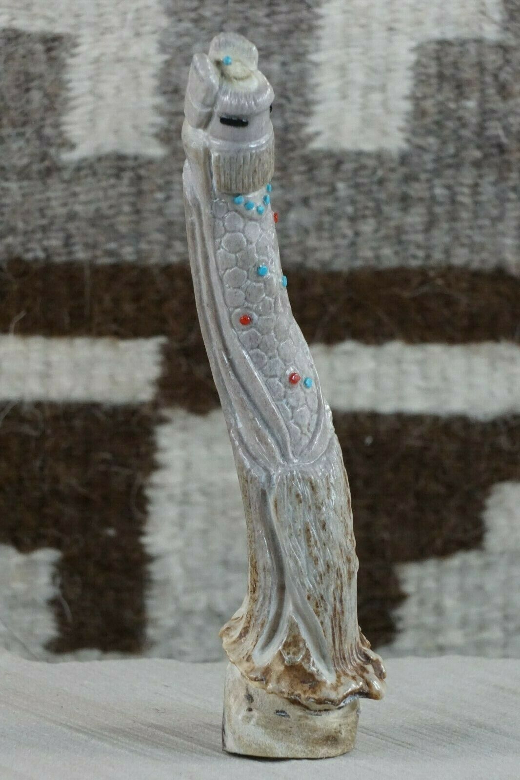 Corn Maiden Zuni Fetish Carving - Derrick Kaamasee - High Lonesome Trading