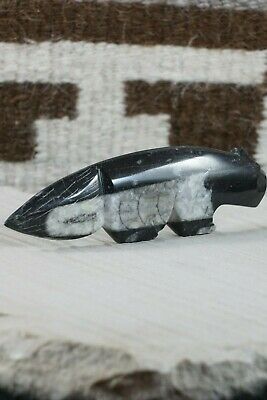 Wolf Zuni Fetish Carving - Kenric Laiwakete - High Lonesome Trading