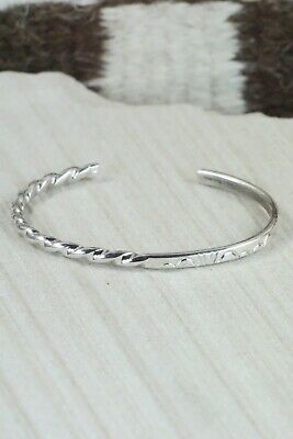 Navajo Sterling Silver Bracelet - Elaine Tahe