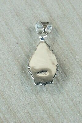 Navajo Turquoise & Sterling Silver Pendant - Samuel Yellowhair