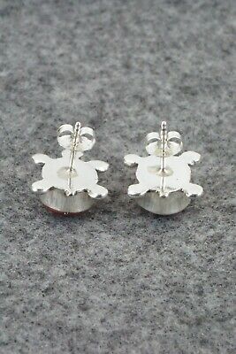 Coral & Sterling Silver Earrings - Amielda Peynetsa