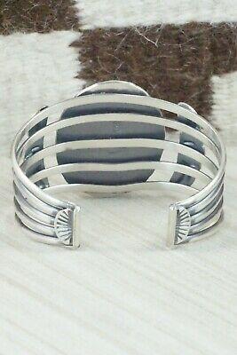 Turquoise & Sterling Silver Bracelet - Raymond Delgarito - High Lonesome Trading