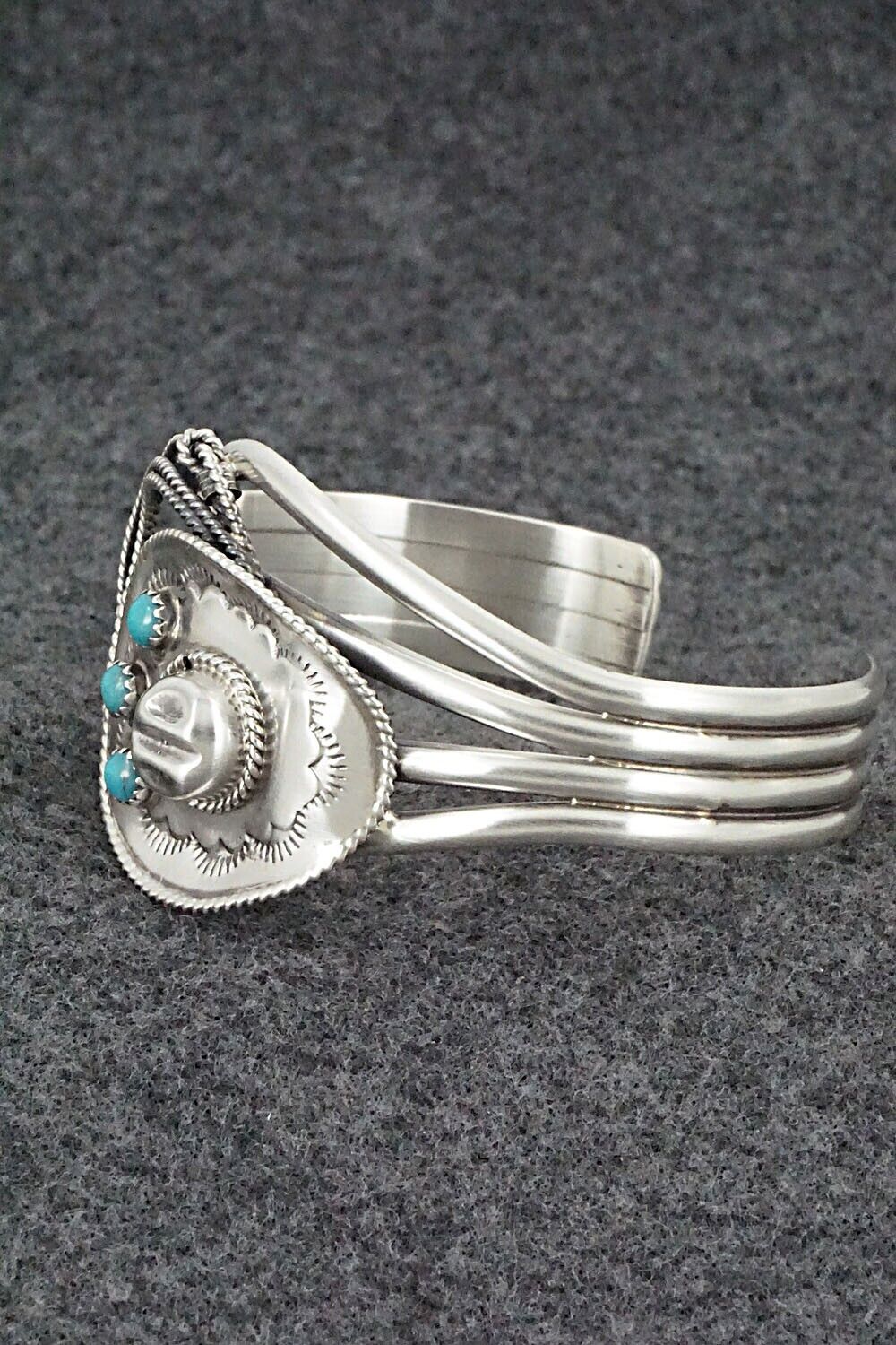 Turquoise & Sterling Silver Bracelet - Bobby Platero