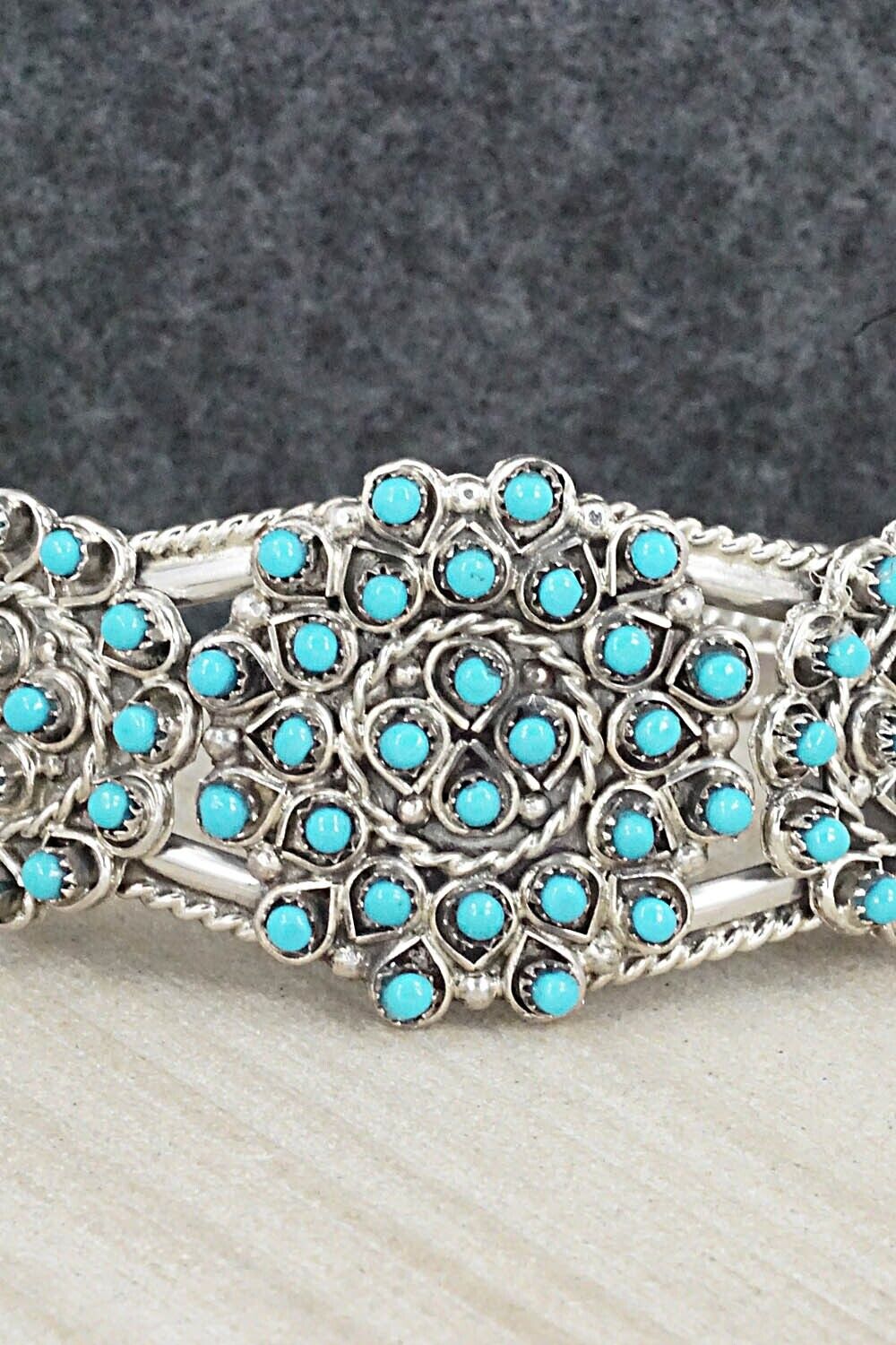 Turquoise & Sterling Silver Bracelet - Wayne Johnson Sr.