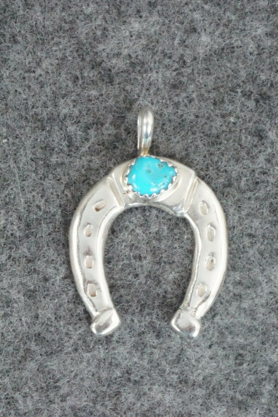 Turquoise & Sterling Silver Pendant - Pauline Nelson