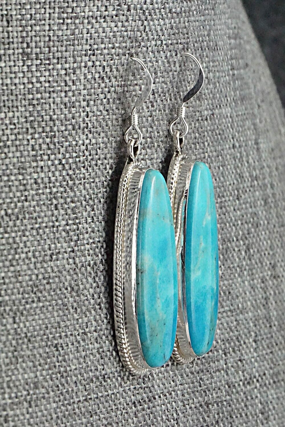 Turquoise and Sterling Silver Earrings - Sharon McCarthy