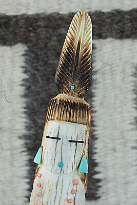Corn Maiden Zuni Fetish Carving - Sullivan Shebola