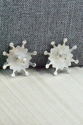Turquoise and Sterling Silver Earrings - Merlinda Chavez - High Lonesome Trading
