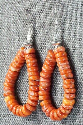 Spiny Oyster & Sterling Silver Earrings - Louise Joe