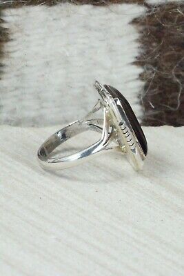 Onyx & Sterling Silver Ring - Amos Begay - Size 8
