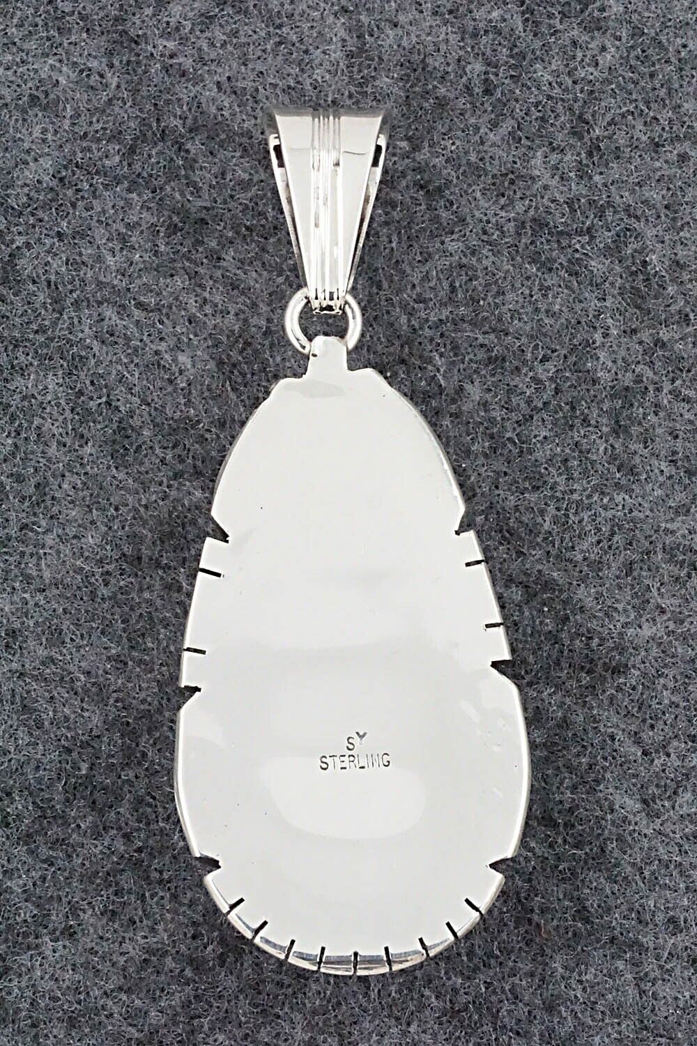 Turquoise & Sterling Silver Pendant - Samuel Yellowhair