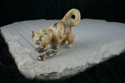 Mountain Lion Zuni Fetish Carving - Dan Quam - High Lonesome Trading