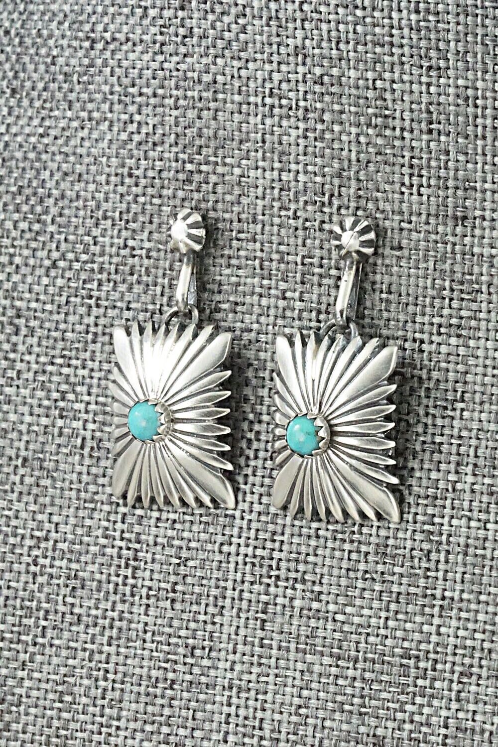 Turquoise & Sterling Silver Earrings - Emery Spencer