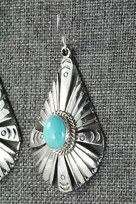 Turquoise and Sterling Silver Earrings - Henry Attakai