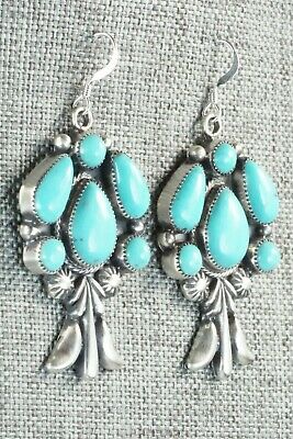 Turquoise & Sterling Silver Earrings - Bobby Platero
