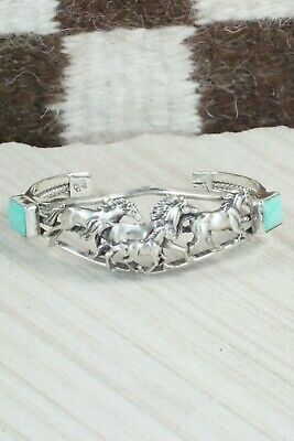 Turquoise & Sterling Silver Bracelet - Bobby Platero