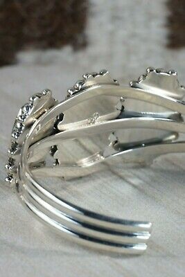 Navajo Turquoise and Sterling Silver Bracelet - Tom Lewis - High Lonesome Trading