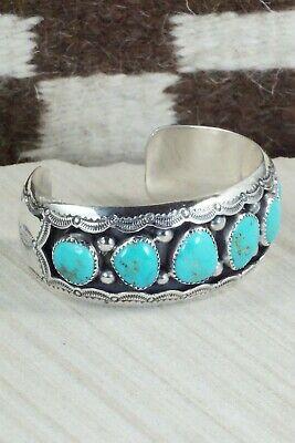 Turquoise & Sterling Silver Bracelet - Wilbert Muskett Sr. - High Lonesome Trading