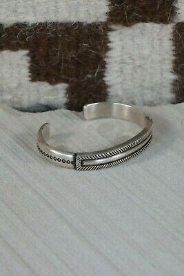 Navajo Sterling Silver Bracelet - Calvin Martinez - High Lonesome Trading