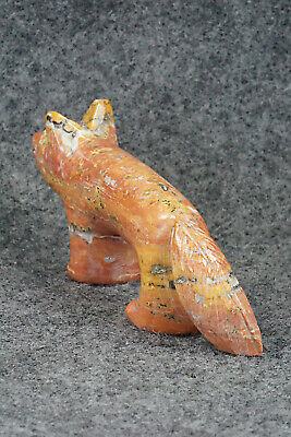 Wolf Zuni Fetish Carving - Ronnie Lunasee