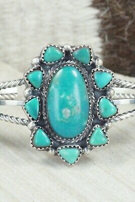 Turquoise & Sterling Silver Bracelet - Roberta Begay