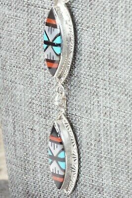 Multi Stone & Sterling Silver Necklace and Earrings Set - Leslie Lamy