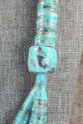 Turquoise & Sterling Silver Necklace - Lupe Lovato