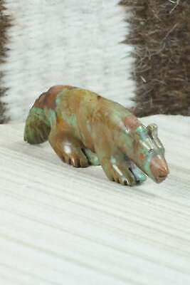 Wolf Zuni Fetish Carving - Andres Quandelacy