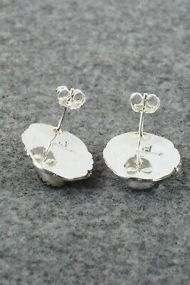 Spiny Oyster & Sterling Silver Earrings - Priscilla Smith