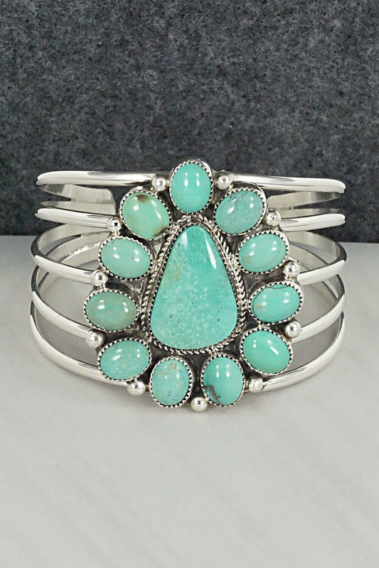 Turquoise & Sterling Silver Bracelet - Donavan Nez