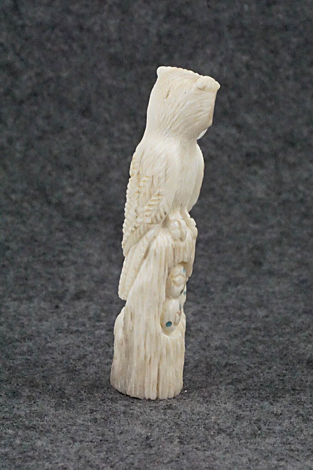 Owl Zuni Fetish Carving - Destry Siutza