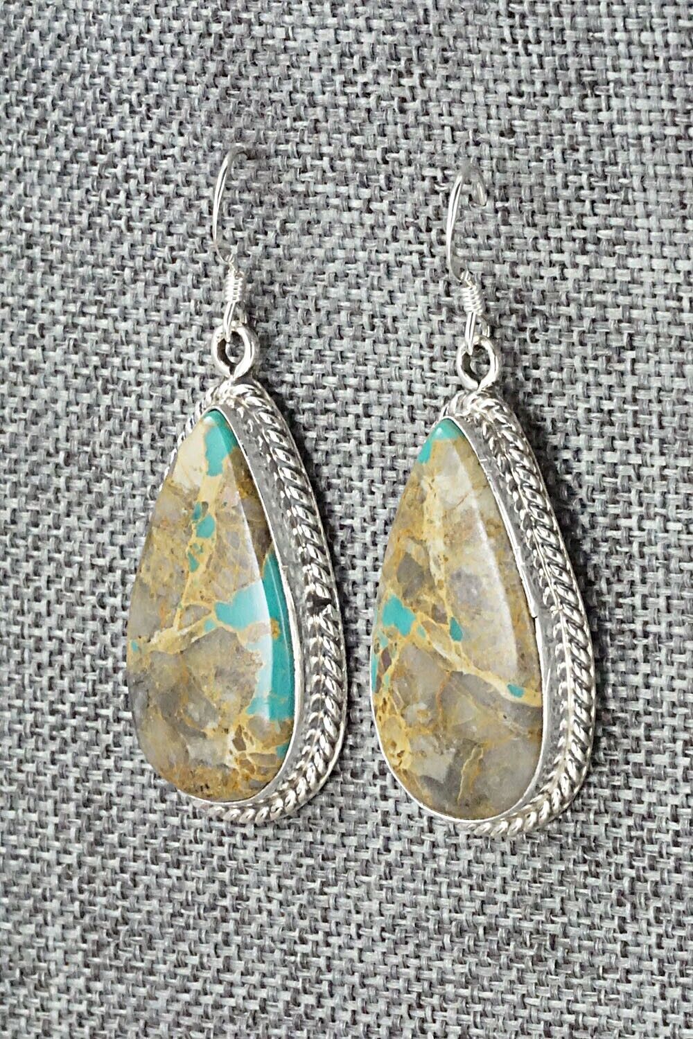Turquoise & Sterling Silver Earrings - Isabelle Yazzie
