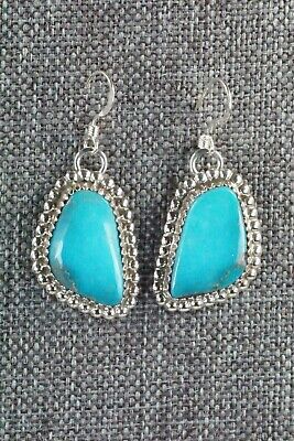 Turquoise & Sterling Silver Earrings - Alvin Joe