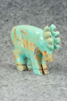 Moose Zuni Fetish Carving - Andres Quandelacy