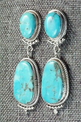 Turquoise & Sterling Silver Earrings - Verley Betone