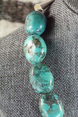 Turquoise & Sterling Silver Necklace - Navajo