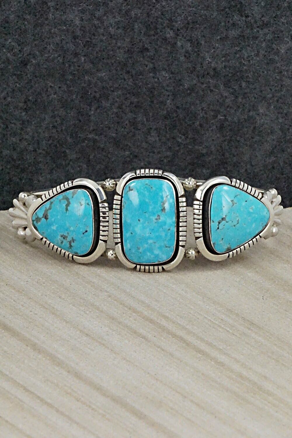 Turquoise and Sterling Silver Bracelet - Jimson Belin