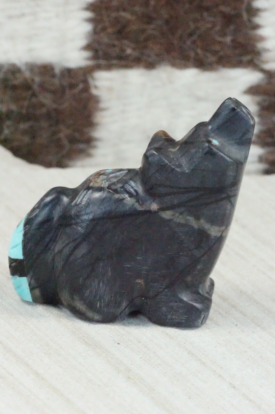 Wolf Zuni Fetish Carving - Brandon Phillips