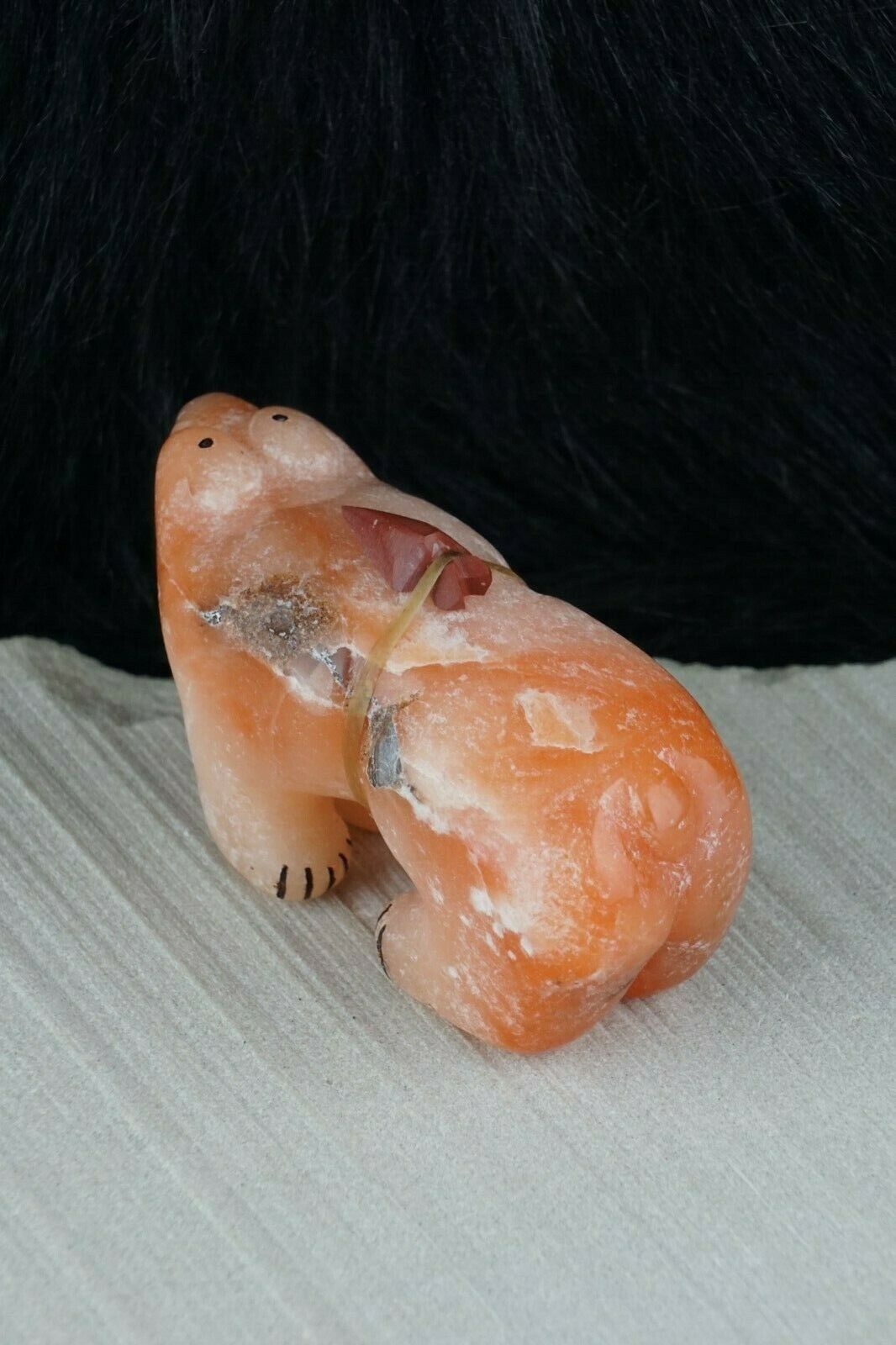 Bear Zuni Fetish Carving - Rick Kallestewa - High Lonesome Trading