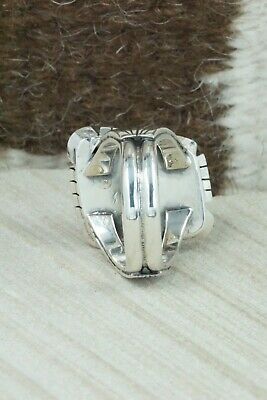 Turquoise & Sterling Silver Ring - Harold Becenti - Size 11