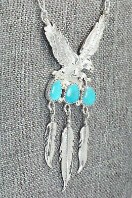 Turquoise & Sterling Silver Necklace - Genevieve Francisco