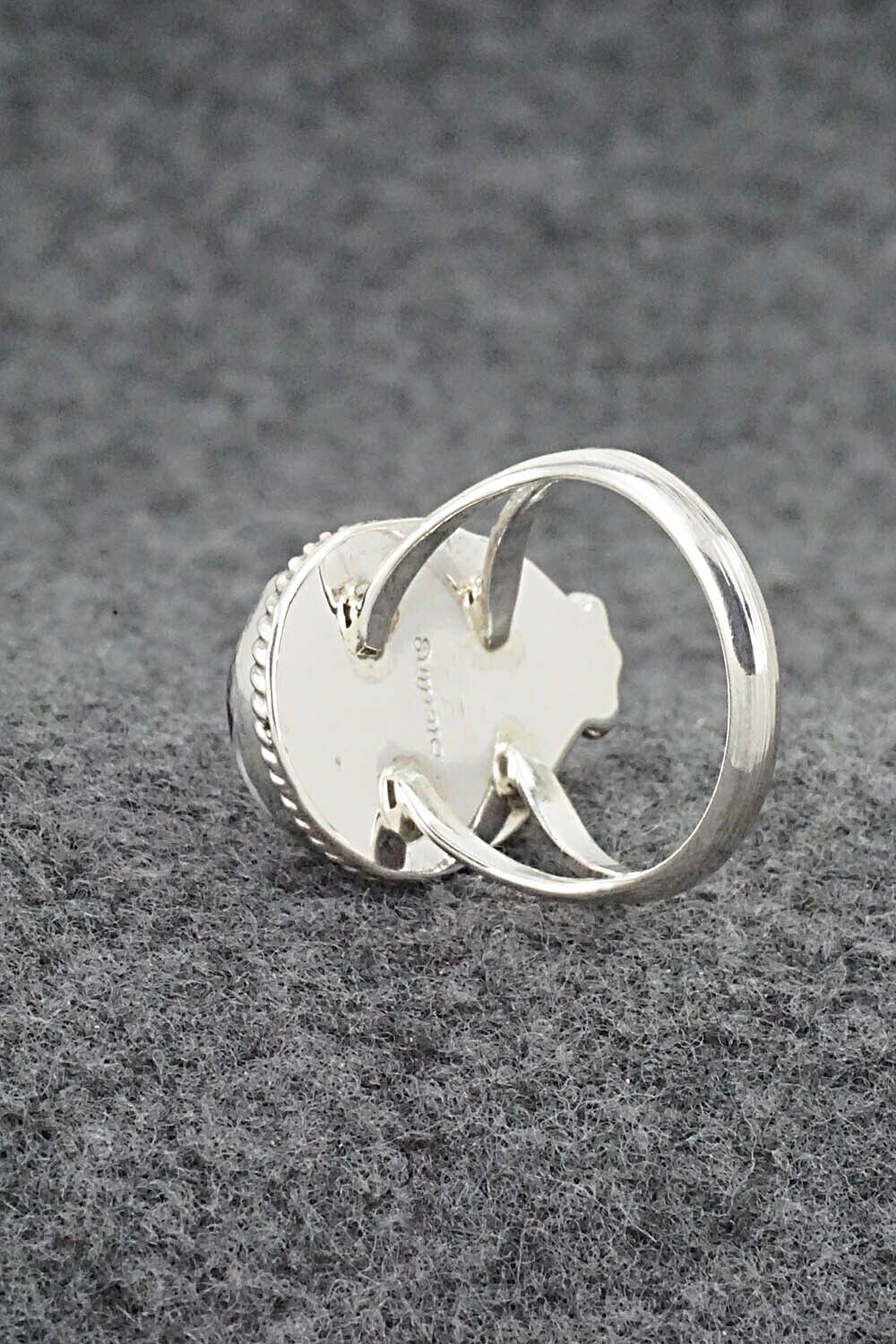 White Buffalo & Sterling Silver Ring - Benjamin Martinez - Size 6.75