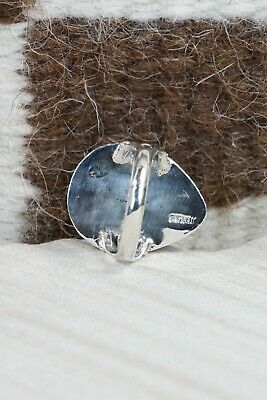 Navajo Turquoise and Sterling Silver Ring - Tom Dinetso - Size 7