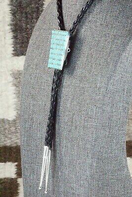 Turquoise & Sterling Silver Bolo Tie - Caroline Malani - High Lonesome Trading