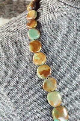 Turquoise, Coral & Sterling Silver Necklace - Navajo