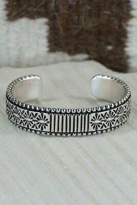 Navajo Sterling Silver Bracelet - Jonathan Nez